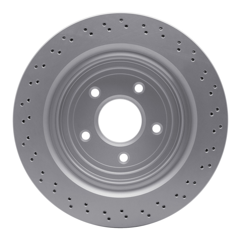 Cadillac XLR Brake Rotor (1) - Rear - R1 Concepts - Drilled Carbon Alloy GeoMET - `06-`13